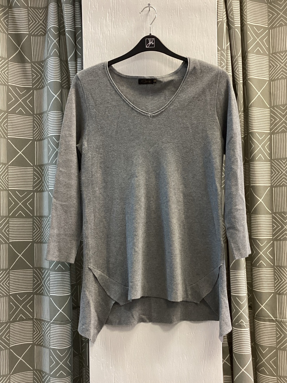 Gucci Grey Layered V-Neck Tunic